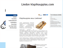 Tablet Screenshot of liedonklapikauppias.com